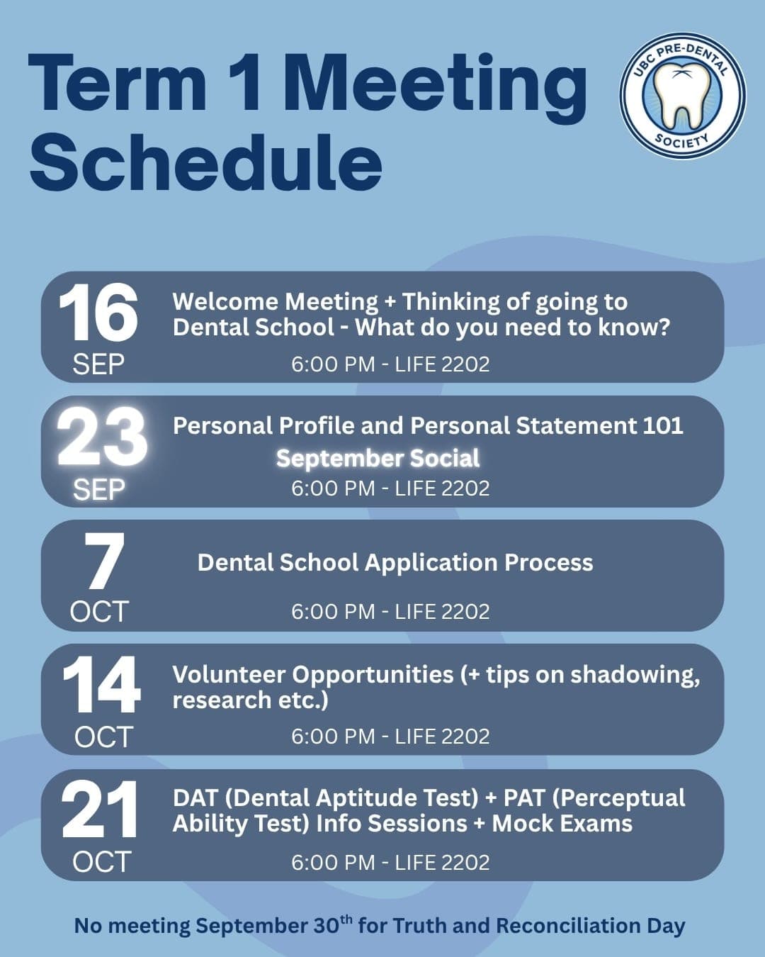 Welcome Meeting + Thinking of going to Dental School - What do you need to know?