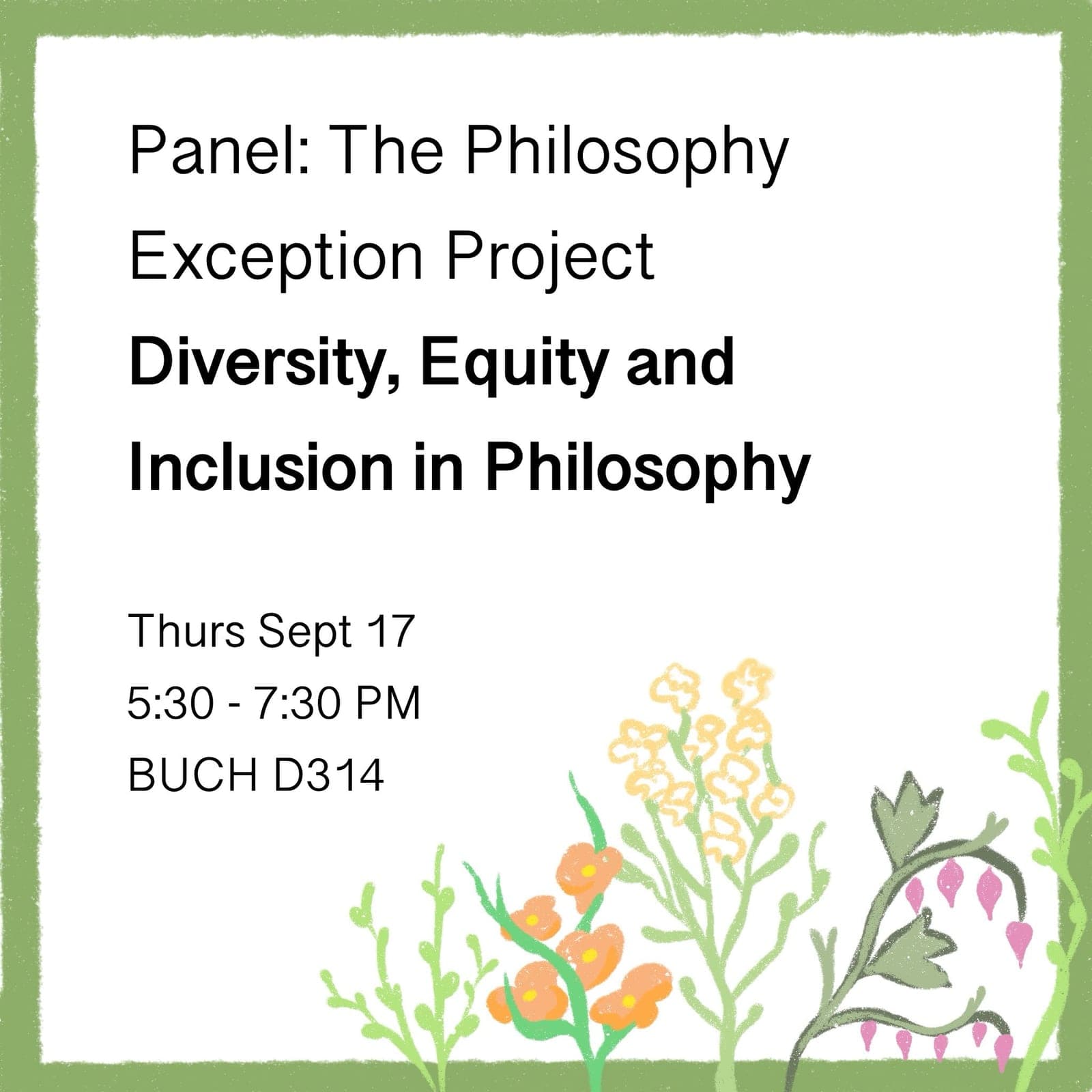 Panel: The Philosophy Exception Project - Diversity, Equity and Inclusion in Philosophy