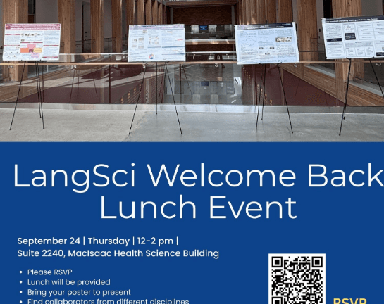 LangSci Welcome Back Lunch Event