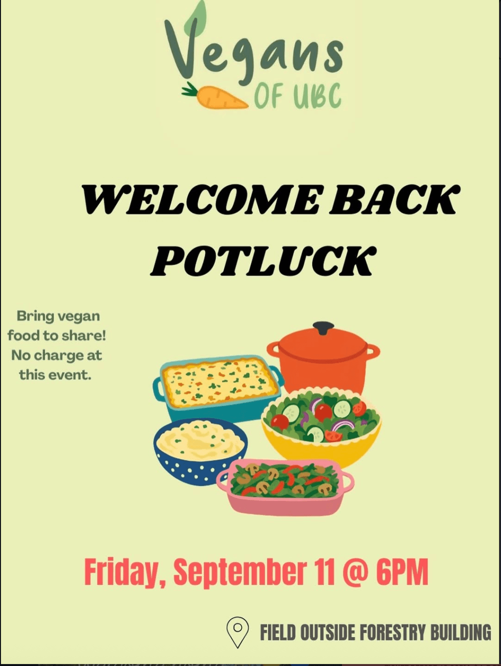 Welcome Back Potluck